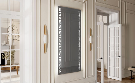 Vertical Miroir rectangulaire sur mesure – Illumination LED pour Salle de Bain L38