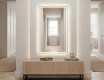 Vertical Miroir rectangulaire sur mesure – Illumination LED pour Salle de Bain L49
