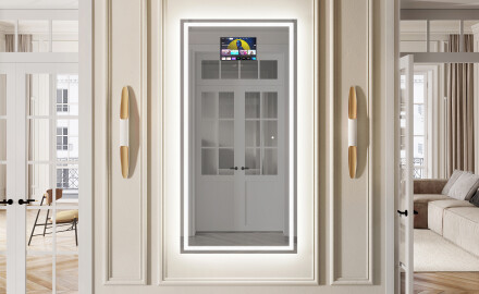 Vertical Miroir rectangulaire sur mesure – Illumination LED pour Salle de Bain L49