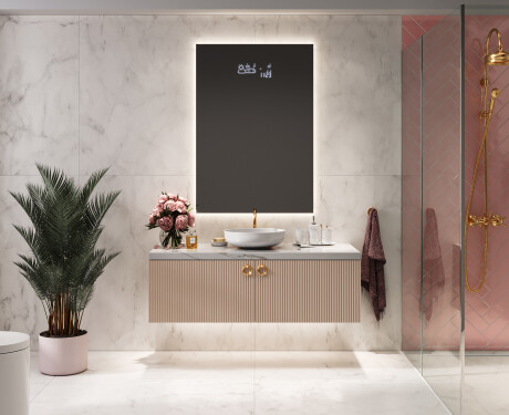 Vertical Miroir rectangulaire sur mesure – Illumination LED pour Salle de Bain L58 #4