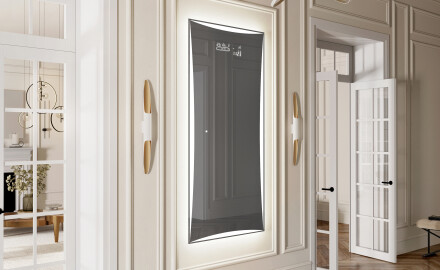 Vertical Miroir rectangulaire sur mesure – Illumination LED pour Salle de Bain L77