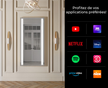 Vertical Miroir rectangulaire sur mesure – Illumination LED pour Salle de Bain L02 #2