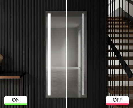 Vertical Miroir rectangulaire sur mesure – Illumination LED pour Salle de Bain L02 #9