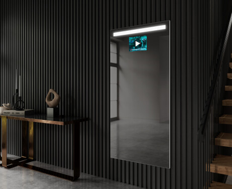 Vertical Rectangulaire Illumination LED Miroir Sur Mesure Eclairage Salle De Bain L12