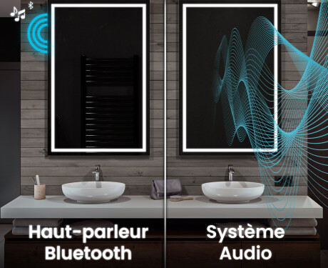 Vertical Miroir rectangulaire sur mesure – Illumination LED pour Salle de Bain L12 #7