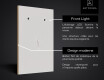 Vertical Miroir rectangulaire sur mesure – Illumination LED pour Salle de Bain L15 #6