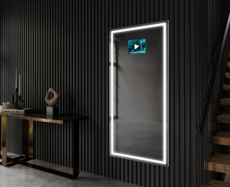 Vertical Rectangulaire Illumination LED Miroir Sur Mesure Eclairage Salle De Bain L49