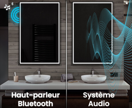 Vertical Miroir rectangulaire sur mesure – Illumination LED pour Salle de Bain L49 #7