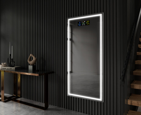 Vertical Rectangulaire Illumination LED Miroir Sur Mesure Eclairage Salle De Bain L49 #11
