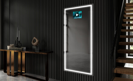 Vertical Rectangulaire Illumination LED Miroir Sur Mesure Eclairage Salle De Bain L49