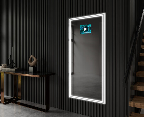 Vertical Rectangulaire Illumination LED Miroir Sur Mesure Eclairage Salle De Bain L57 #1