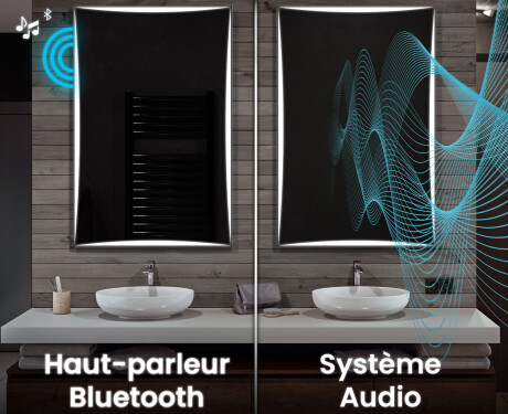 Vertical Miroir rectangulaire sur mesure – Illumination LED pour Salle de Bain L77 #7