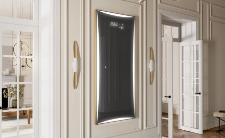 Vertical Rectangulaire Illumination LED Miroir Sur Mesure Eclairage Salle De Bain L77