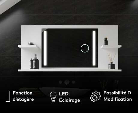 L'étagère Avec Un Miroir Illuminé À LED L02 #7