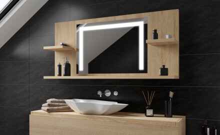 L'étagère Avec Un Miroir Illuminé À LED L11