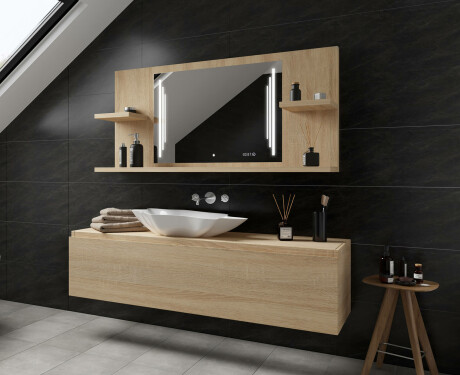 L'étagère Avec Un Miroir Illuminé À LED L27 #12