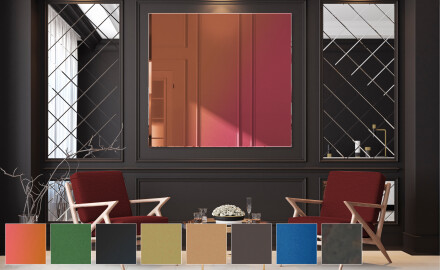 Rectangulaire decoration miroir mural L169