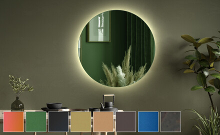 Rond decoration miroir mural L175
