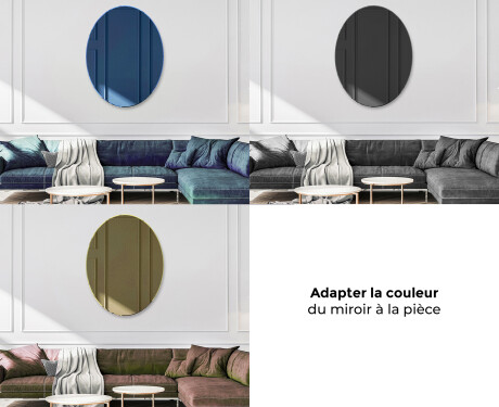 Ovales moderne decoration miroir L179 #10