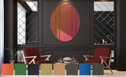 Ovales moderne decoration miroir L179