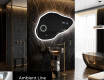 Miroir de salle de bains LED de forme irrégulière P222 #3