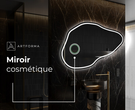 Miroir de salle de bains LED de forme irrégulière P223 #4