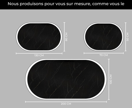 Illumination LED Miroir Sur Mesure Eclairage Salle De Bain L230 #4