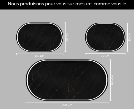 Illumination LED Miroir Sur Mesure Eclairage Salle De Bain L231 #4
