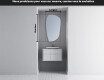 Miroir de salle de bains LED de forme irrégulière I221 #3