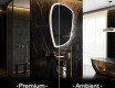 Miroir de salle de bains LED de forme irrégulière I222