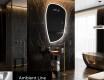Miroir de salle de bains LED de forme irrégulière I222 #3
