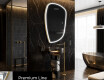 Miroir de salle de bains LED de forme irrégulière I222 #4