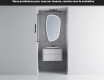 Miroir de salle de bains LED de forme irrégulière I222 #5