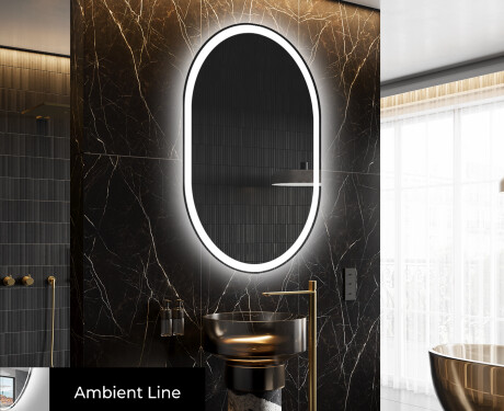 Vertical Illumination LED Miroir Sur Mesure Eclairage Salle De Bain L230