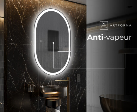 Vertical Illumination LED Miroir Sur Mesure Eclairage Salle De Bain L230 #8