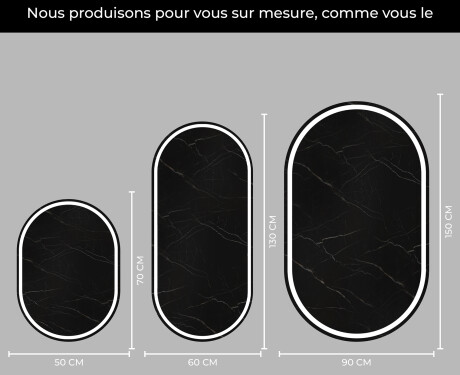 Vertical Illumination LED Miroir Sur Mesure Eclairage Salle De Bain L231 #4