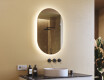 Illumination LED Miroir Sur Mesure Eclairage Salle De Bain 50x80cm avec lumière LED froide 7000K, lumière chaude 3000K ou lumière neutre 4500K