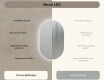 Illumination LED Miroir Sur Mesure Eclairage Salle De Bain 50x80cm avec lumière LED froide 7000K, lumière chaude 3000K ou lumière neutre 4500K #6