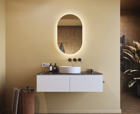 Illumination LED Miroir Sur Mesure Eclairage Salle De Bain 50x80cm avec lumière LED froide 7000K, lumière chaude 3000K ou lumière neutre 4500K #8