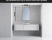 Miroir de salle de bains LED de forme irrégulière Y221 #4