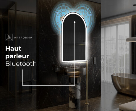 Miroir de salle de bains LED de forme irrégulière Y222 #5