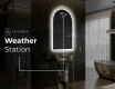 Miroir de salle de bains LED de forme irrégulière Y222 #6