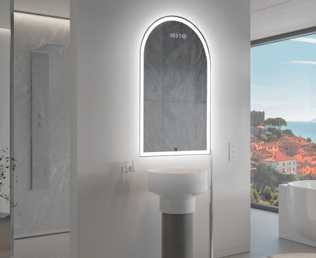 Miroir de salle de bains LED de forme irrégulière Y222 #9
