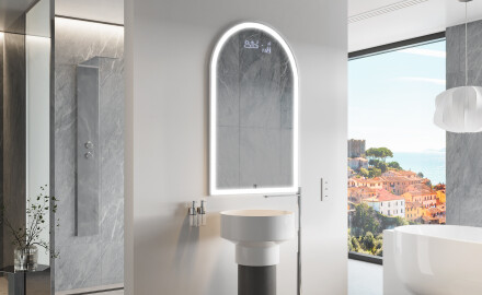 Miroir de salle de bains LED de forme irrégulière Y222