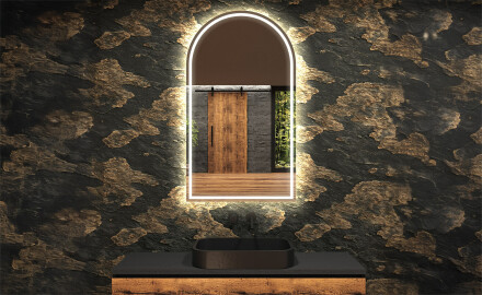 Miroir de salle de bains LED de forme irrégulière Y223