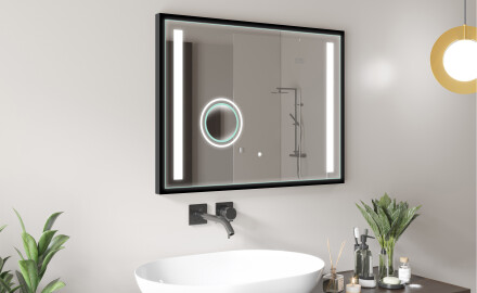 Miroir De Salle De Bains Rectangulaire À LED Avec Cadre Frameline L02