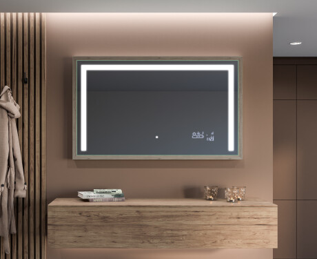 Miroir De Salle De Bains Rectangulaire À LED Avec Cadre Frameline L11 #12