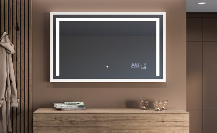 Miroir De Salle De Bains Rectangulaire À LED Avec Cadre Frameline L11