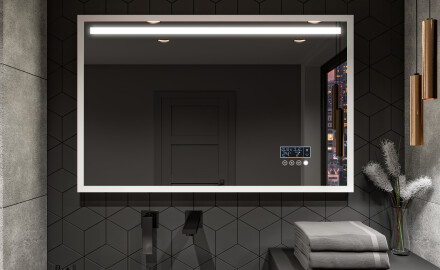 Miroir De Salle De Bains Rectangulaire À LED Avec Cadre Frameline L124