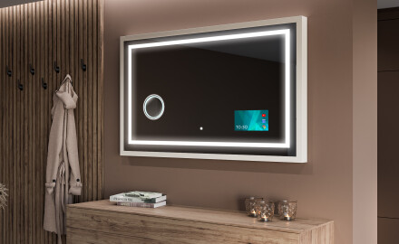 Miroir De Salle De Bains Rectangulaire À LED Avec Cadre Frameline L15